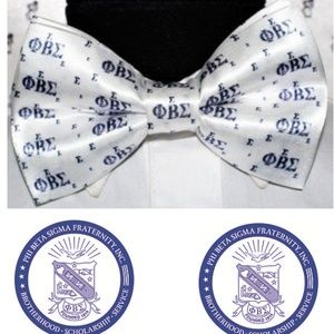 COPY - Phi Beta Sigma bowtie, white GOMAB  sigma Bow tie